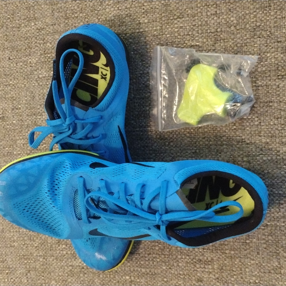 NIKE Zoom XC Photo Blue Black Volt Cross Country Spikes Shoes NEW Women's Sz 8.5